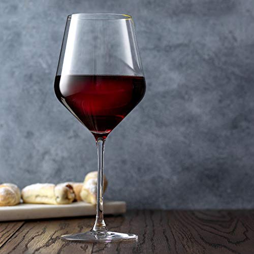 Joyjolt Layla Italian Red Wine Glasses, Set Of 4 , 17 Oz Clear – Made In Europe #TOP5