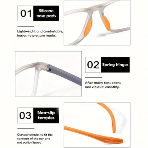Image of First Lens Athlete Blue Light Reading Glasses for Mens & Women