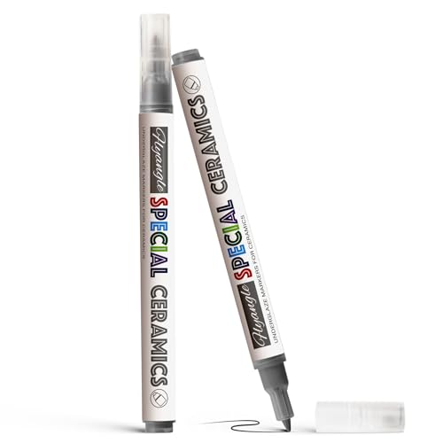 EliteSign Underglaze Pen for Ceramics Underglaze Marker for Pottery Glaze Pottery Pen Porcelain and DIY Ceramic Decorating - BlackClassic Hard Tip-1PK