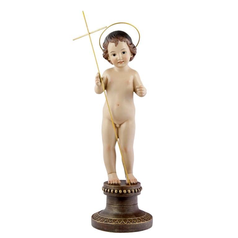 Enfant Jésus avec Couronne fait main, une statue en résine de 60 cm aux finitions prestigieuses