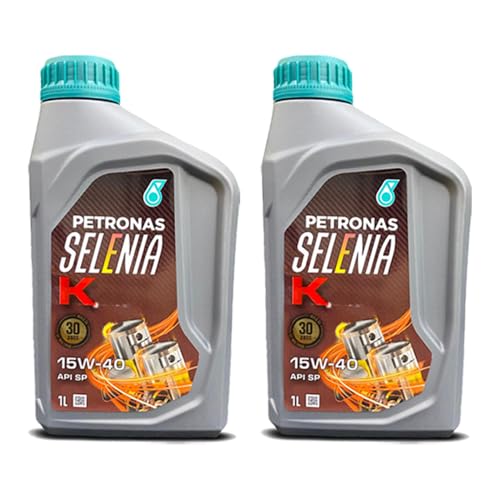 Kit Troca 2 L Óleo de Motor Petronas Selenia K Sae 15w40 Api Sp Semissintetico