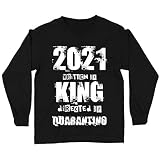 lepni.me T-Shirt Enfant 2021 Personnalisation Écrit par King Réalisé par Quarantino Humour Cadeau (9-11 Ans Noir Multicolore)