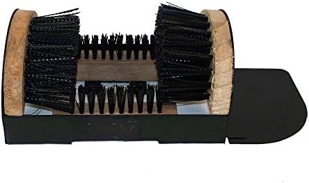 Hard Bristle Boot Scrubber with Shoe Shiner
