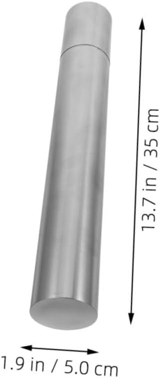 DOITOOL 2pcs Stainless Steel Certificate Tube Holder Waterproof Diploma Scroll Storage Cylinder for Birth Certificates Posters and Diplomas