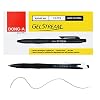 Dong-A Retractable Hybrid Quick Dry Ink Rollerball Pens Medium Point 1.0mm - Black, 12 Count
