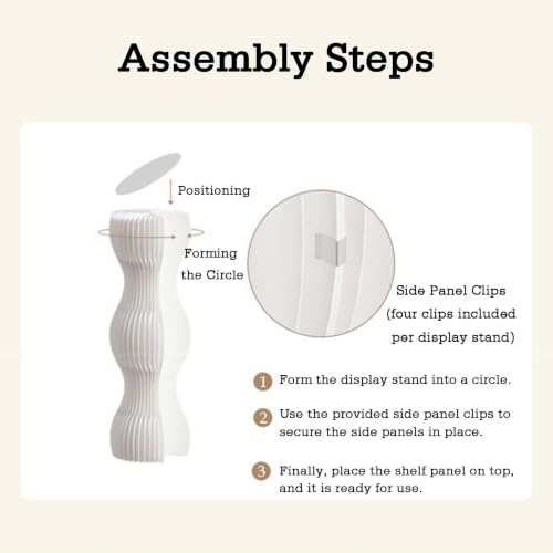 Présentoirs pliants colonne papier robustes pour stabiliser vos grands gâteaux d'anniversaire