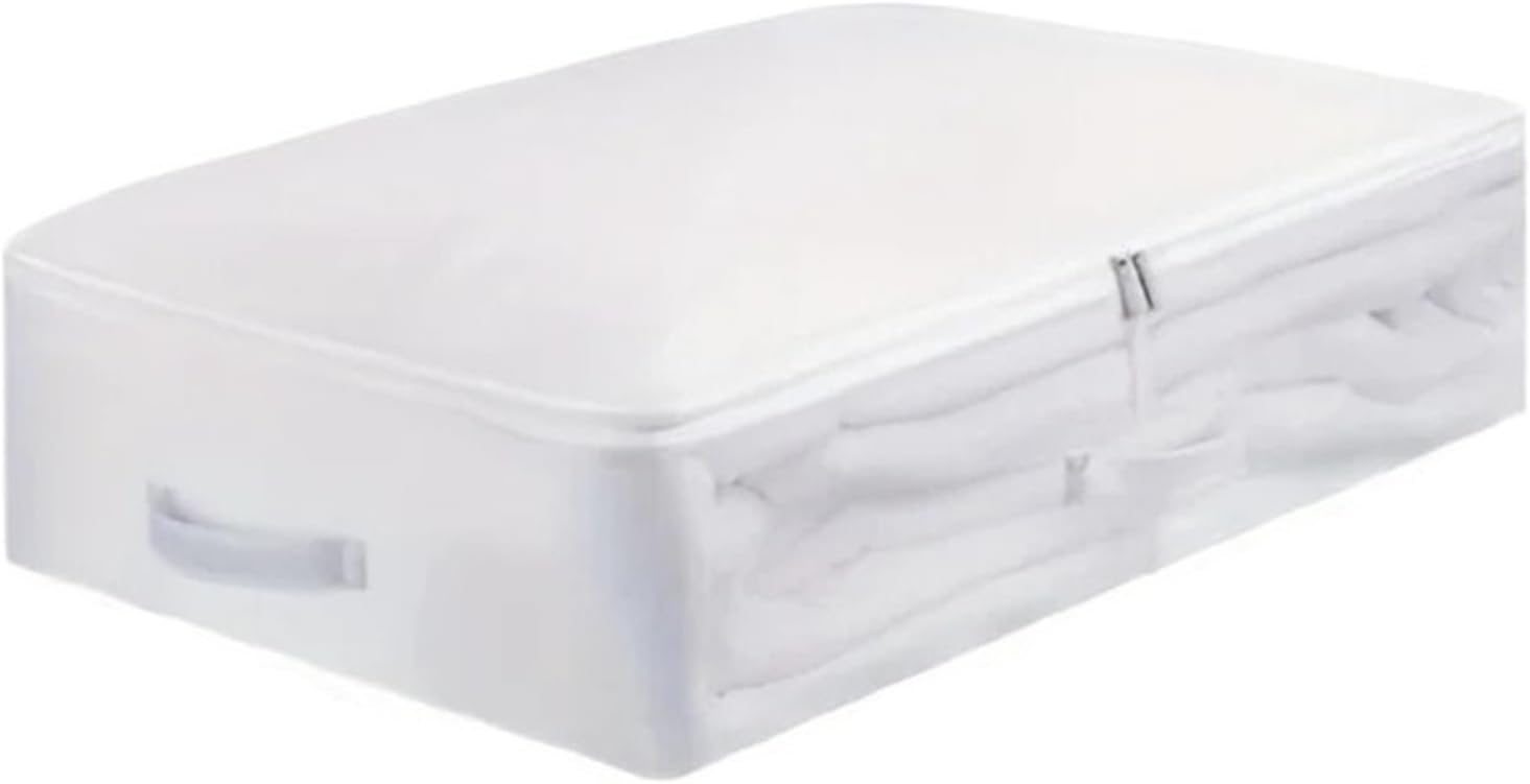 Under Bed Storage Box Large Capacity Quilt Clothes Storage Bag Under Bed Storage Box Closet Organizer Blankets Comforters Storage(M)