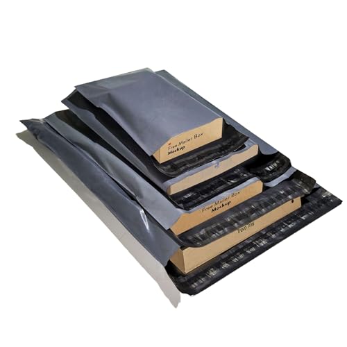 Resealable Double Dragon 100 sacos de envio de tamanho misto | embalagem de plástico à prova de manuseio para envio, postagem | 4 tamanhos, pequeno a grande | 25 cada (embalagem de 100)