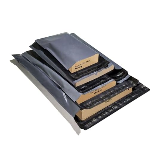 Resealable Double Dragon 100 Bolsas de Envío de Tamaño Mixto | Empaque de Plástico a Prueba de Manipulación para Envío, Franqueo | 4 Tamaños | Pequeño a Grande | 25 cada uno (Paquete de 100)