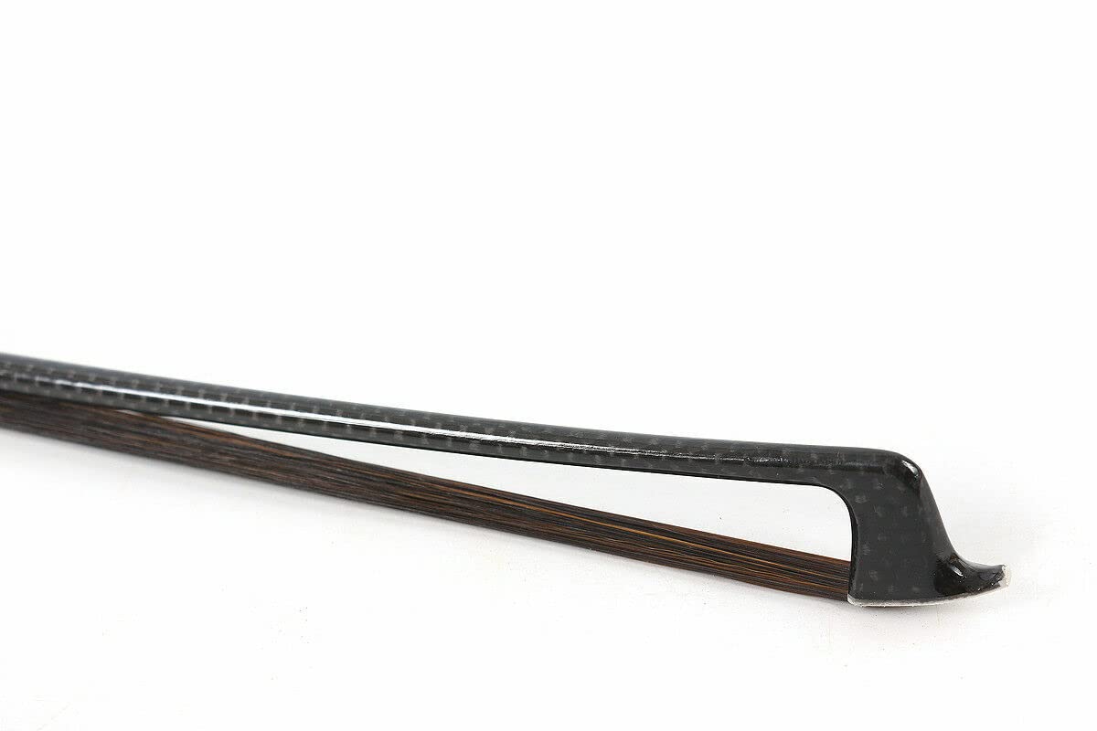 4/4 full size violino Arco Forte luce Fibra di Carbonio Stick Snakewood Rana Arco Naturale capelli bel modello intarsio