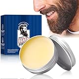 50g Bálsamo Barba Hombre,Beard Balm,Suaviza y Fortalece la Barba,Aporta Control y Brillo, Nutre, moldea e hidrata el vello facial en todas las longitudes
