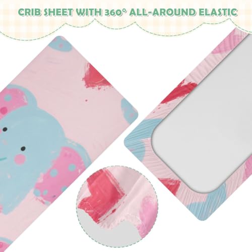 Literie imperméable bébé éléphant bleu pour lit de 132x71 cm