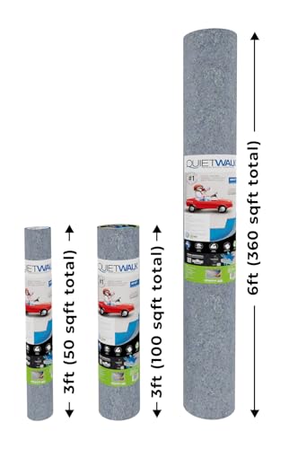 image for QuietWalk Underlayment 100 sq ft – 3 mm Thick – for Laminate & Har