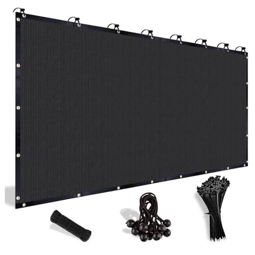 Shade&Beyond Customized Size 90% Sun Shade Cloth with Grommets, 08' X 12' Pergola Shade Cover Canopy, Mesh Tarp Sun Screens for Patio, Outdoor, Garden, Backyard, Black, GN02