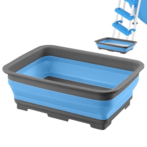 Baño de pies plegable para piscina | Cubo para el lavado de los pies de hidromasaje – Barreño Lavapiés Entrada Piscina, para Playa Camping Pesca Lago Laghetto Jardín Césped Patio