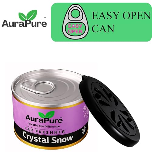 Image of Crystal Snow Car Air Freshener | Long-Lasting Gel Based Scent for Car Dashboard | Premium Fragrance Freshner | Odor Eliminator | AC Vent Air Purifier Gel | 100g (White)