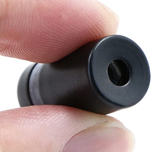 12pcs Werbeschraube Werbung Schraube Glas-Abstandshalter - Schraubabstandshalter, Schilder Abstandshalter, Schilderhalter Abstandschrauben Abstandshalter für Glases, Edelstahl (Mattschwarz 12x20mm)