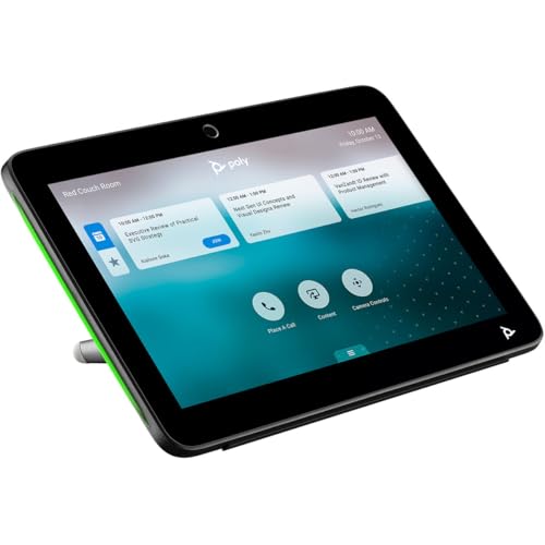Poly TC10 Touch Controller Black - for Video Conferencing - Wall Mountable - Thumbnail 3