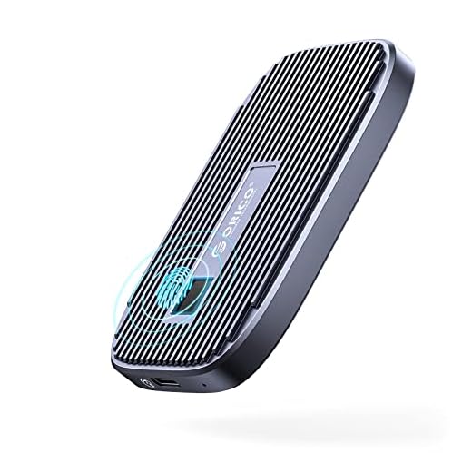 ORICO Touch Disque SSD Externe Portable 512Go- Sécurisation par Empreinte Digitale et/ou Mot de Passe -USB3.1 Gen2 USB C - 520Mo/s