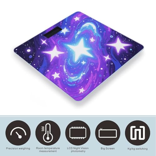 Báscula digital para baño con pantalla LCD y cristal templado miniatura 3