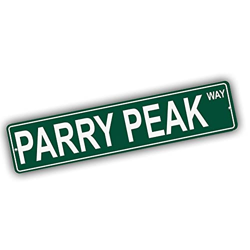 Brotherhood Aluminum Street Sign for Parry Peak - Colorado Man Cave Decor