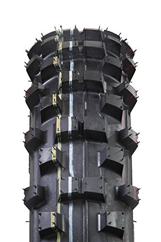 Protrax PT1058 Rear Tire For Tough Roads - Off-Road Motocross/Dirt Bike - Tire & Tube 3.60-4.10 X 14" Combos - High Traction - Motorcycle Accessories/Parts- Soft Intermediate Terrain - Thumbnail 3