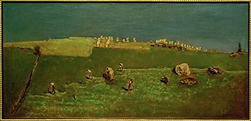 Tableau sur toile Max Liebermann La faucheuse de foin déco maison 60x90cm