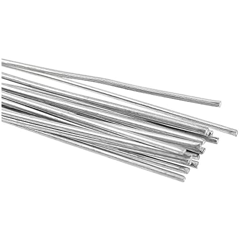 YPLonon Universal Welding Rods 30Pcs Brazing Rods 1.6 x 330mm Low Temperature Flux-Cored Wire Torch Aluminum Soldering Sticks for Metal Mild Steel TIG Arc Welding - No Need Solder Powder Cover