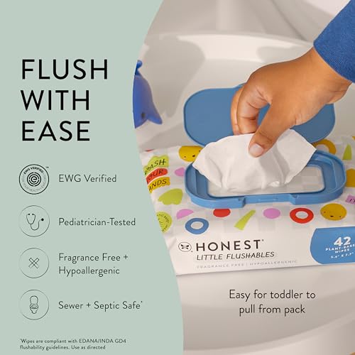 The Honest Company Plant-Based Toddler Flushable Wipes thumb #2