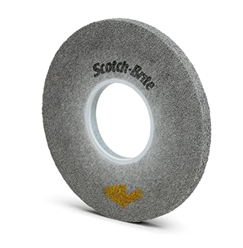 3M Scotch-Brite Convolute Silicon Carbide Soft Deburring Wheel - Fine Grade - Arbor Attachment - 12 in Diameter - 5 in Center Hole - 1/2 in Thickness - 94912 [PRICE is per WHEEL]