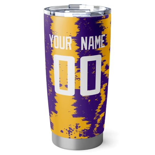 Image of ANTKING Minnesota Tumbler 20oz Travel Mug Custom Number Name Gifts | Stainless Steel Insulated Coffee Cup for Women Men