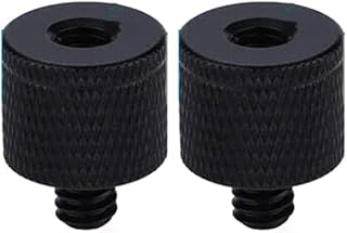 2 Pieces DSLR Camera Screws 1/4 to M6 M10 M12 Conversion Screw 1/4 Mount Adapter Screw for Projector Tripod Light Stand 1/4 Female to M6 M10 M12 Male Quick Release Screw Light Stand