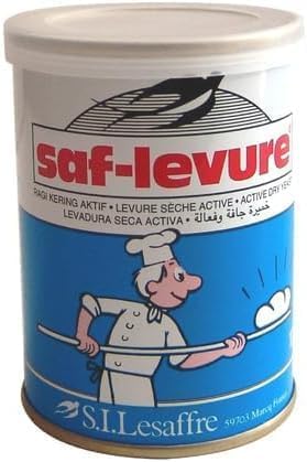 Levadura Instantánea SAF 125g Seca Instantánea de Alta Calidad - Ideal para panes, bollería y recetas caseras - 1 sobre de 125g (Levadura Seca Estándar, SAF)