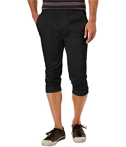American Rag Men's Capri Jogger Pants (XX-Large, Deep Black)