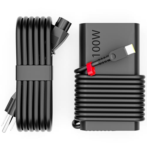 Image of WZXHU Slim 100W USB C Laptop Charger Compatible with Lenovo Yoga 9 9i 7 7i ThinkBook 15 16 Yoga Slim 7Pro ldeapad 5 Pro 16 Thinkpad Carbon x1 Type C Fast Charging AC Adapter Power Supply