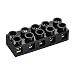 MECCANIXITY Terminal Block 500V 60A Dual Row 5 Positions Screw Electric Barrier Strip