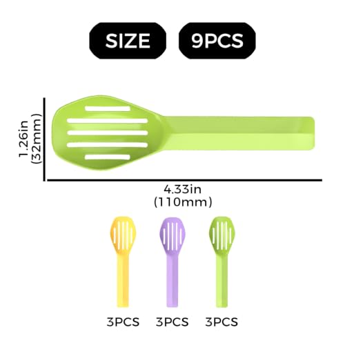 Image of 9Pcs Bathing Sand Scooper for Hamsters, Small Pet Grooming | Hamster Bedding Scooper,Pet Cleaning Tool,Small Pet Grooming