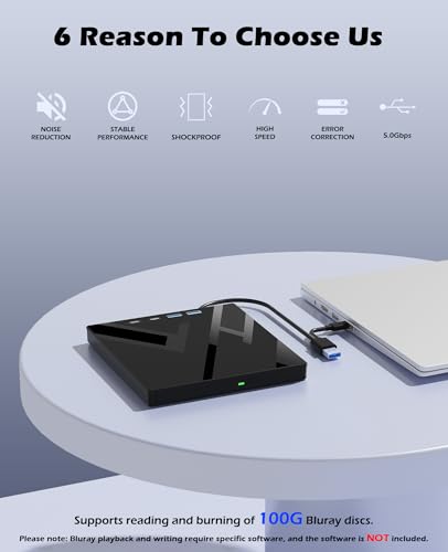 Lecteur Blu-ray externe haute capacité avec sacoche de transport - 3