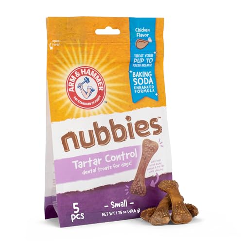 Arm & Hammer Nubbies Dental Dog Treats, Chicken Flavor, 5 Count - image 1
