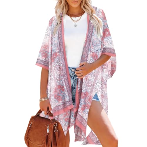 Moss Rose Women Summer Bikini Kimono Bathing Suit Cover Ups for S...
