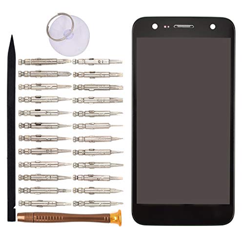 Image of LCD Display Touch Screen Assembly with Frame Replacement for LG X power2 K10 Power X500 X Charge M320G Black