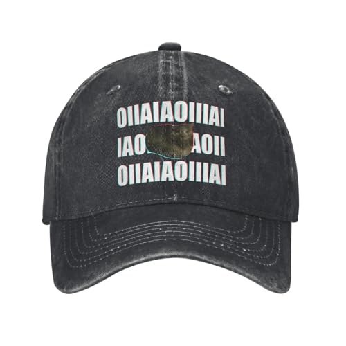 BCKJGHSD Gorra de Camión de Camión Estampado Ajustable Estampado Lavado Sombrero Unisex Hombre Y2k Cool Running Gorra