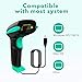 NADAMOO USB Barcode Scanner with Stand, Automatic Sensing 1D Handheld Wired Laser Bar Code Reader Portable Hand Bar Code Scanner Fast Auto Scan for Warehouse Retail Store Library Supermarket POS