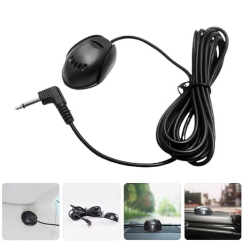 ULTECHNOVO Microfone Do Carro Rádio Estéreo Do Carro Áudio Vídeo 3. 5Mm Para Unidade Principal Do Ve