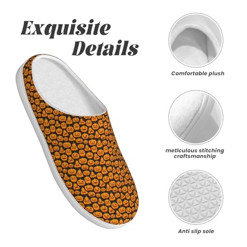 Chaussons d'Halloween pour femme et homme qui isolent du froid intérieur et extérieur - 5