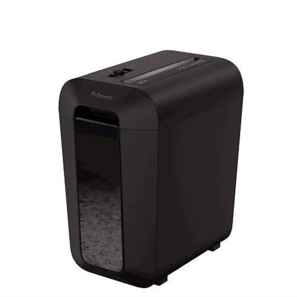 Fellowes LX65 Cross Cut Paper Shredder, Shreds 10 Sheets into 4x40mm Particles, For Home or Home Office