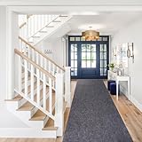 Gray Boat Carpet, 2 ft x 10 ft Marine Carpet Marine Grade Carpet for Boats with Waterproof for Outdoor Deck Patio Porch Garage Kitchens Bathroom Outdoor Area Rug Runner Non-Slide Porch Rug