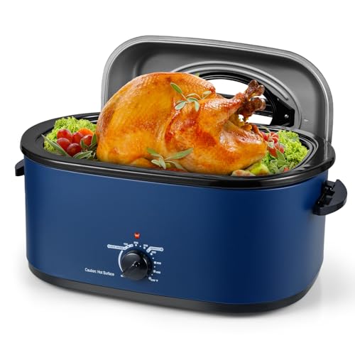 ARLIME 22QT Electric Roaster Oven with Visible & Self-Basting Lid