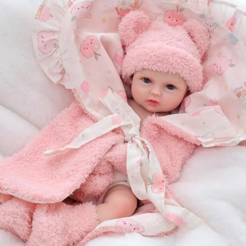 Muñeca Bebé Reborn Silicona 12 Pulgadas Realista miniatura 6