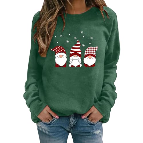 Sweatshirt femme confortable col rond contre le froid en taille M